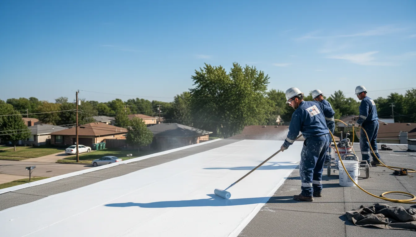 Commercial roof coating in Matthews, MO near me
